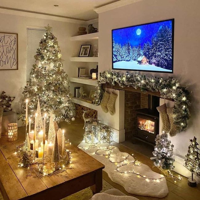 Winter Lights And Layered Textures