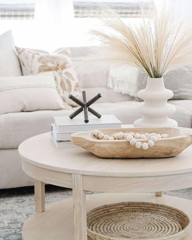 White Bubble Vase Statement Centerpiece