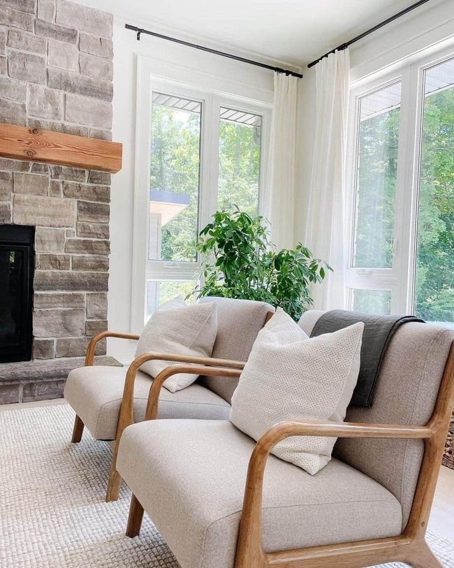 Gray Chairs Frame Farmhouse Balance
