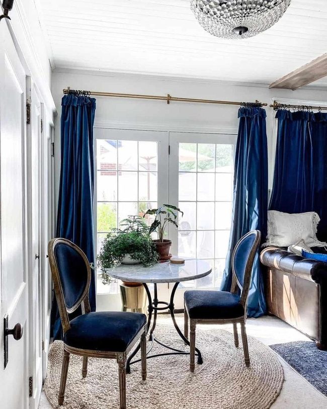 Deep Blue Navy Meets Rich Brown