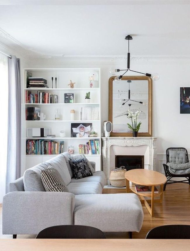 Soft Gray And White Living Room Retreat