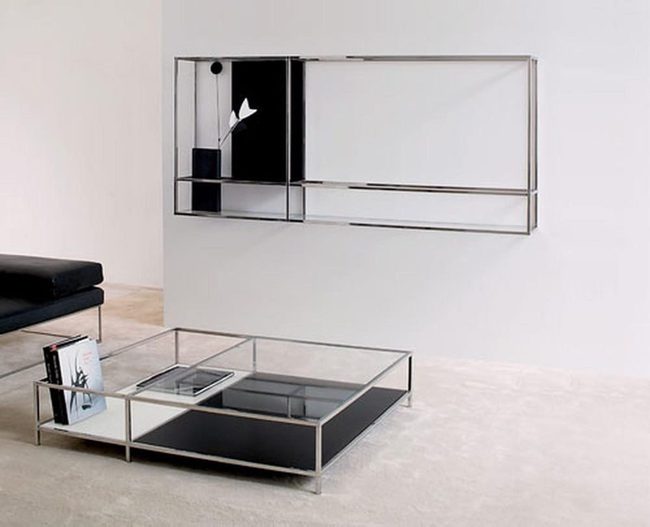 Glass And Metal Contemporary Space