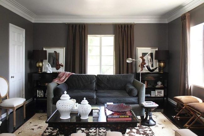 Gray Sophistication With Golden Warmth