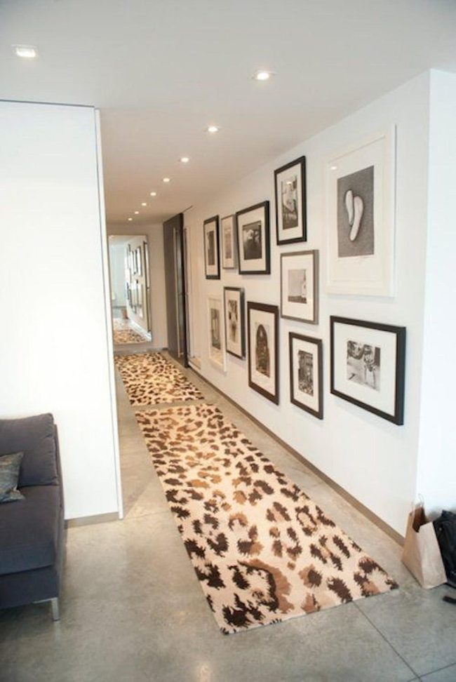 Black And White Animal Print Hallway