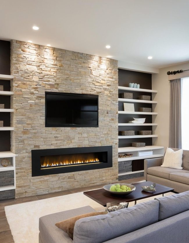 Current Flame Statement Wall