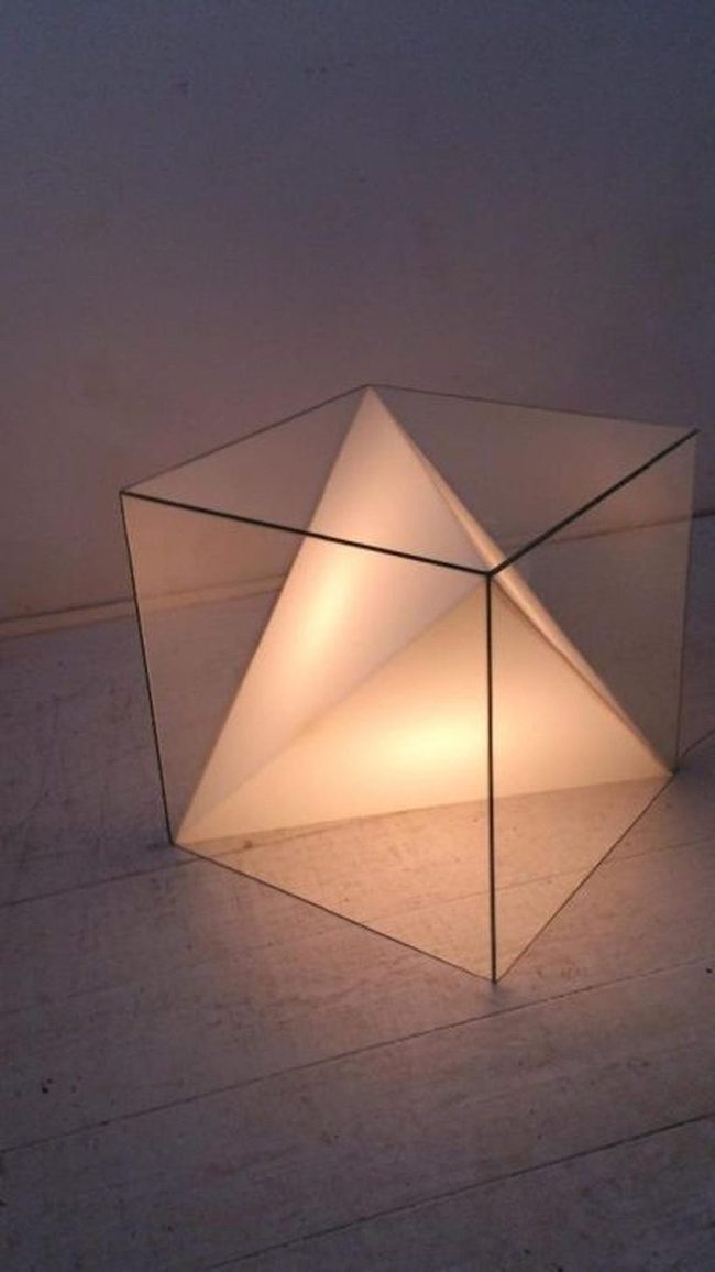 Geometric Light Cubes Modern Minimalist