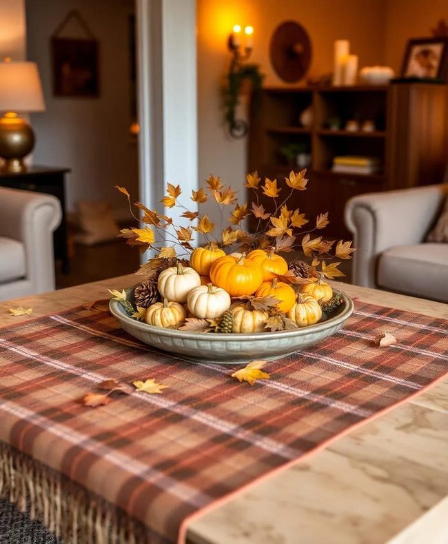 Seasonal Coffee Table Centerpiece Refreshes