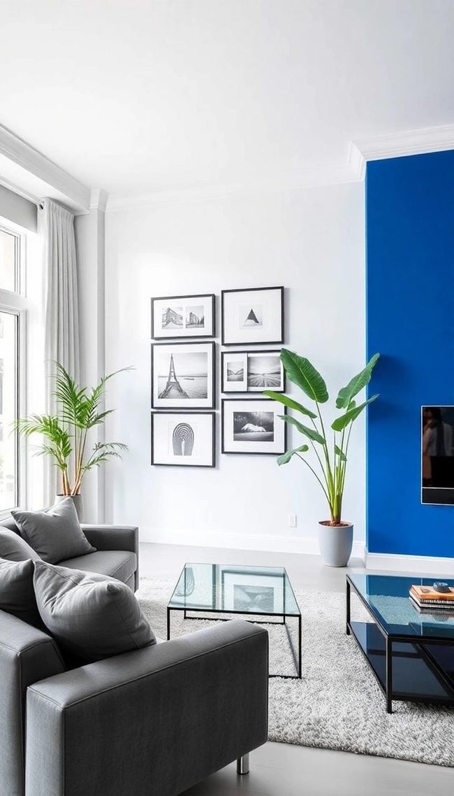 Deep Jewel Accent Wall For Living Rooms