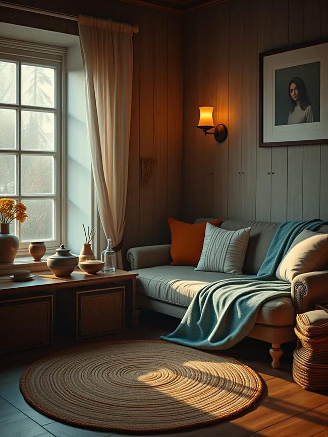 Lantern Sconces Connect Indoor Outside Living
