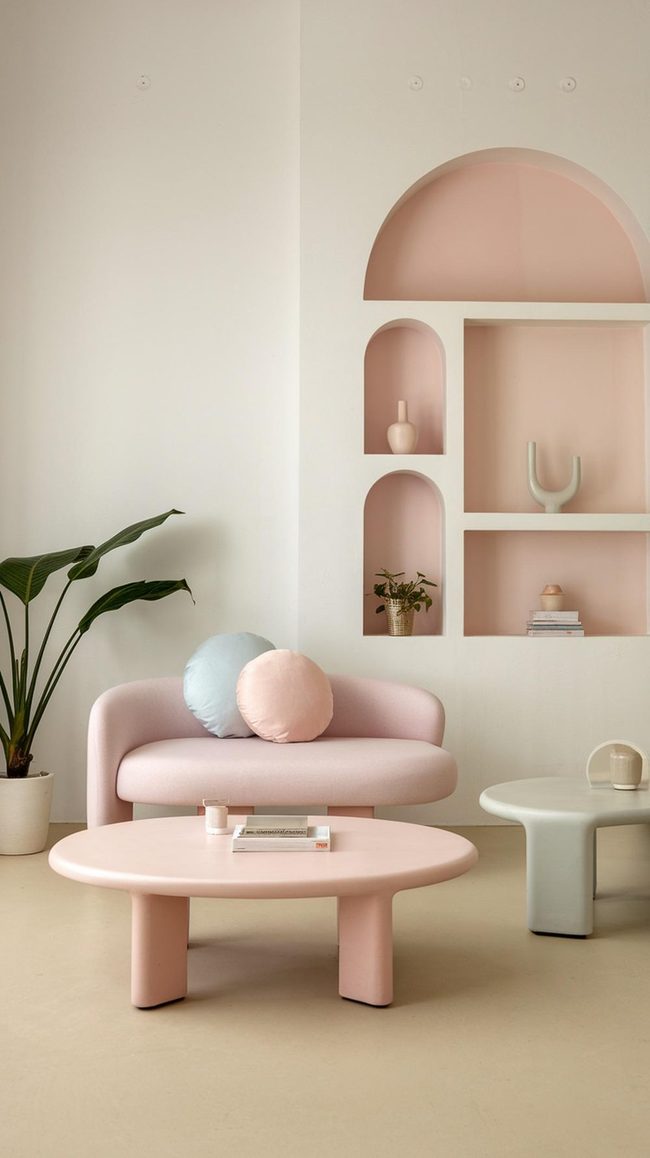 Pale Pink And Blue Spring Simplicity