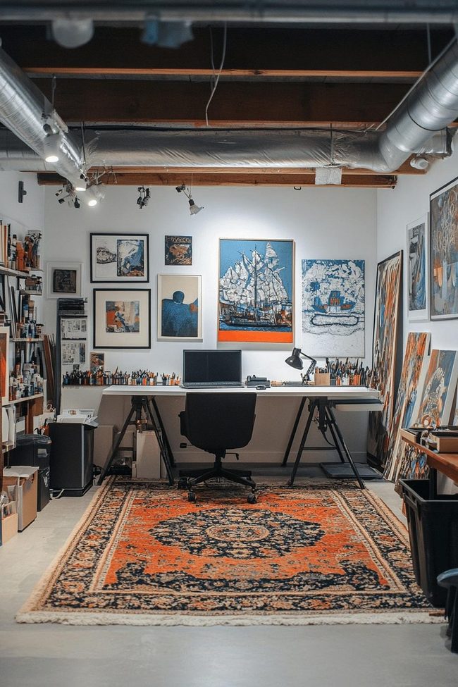 Gallery Wall Basement Studio Space