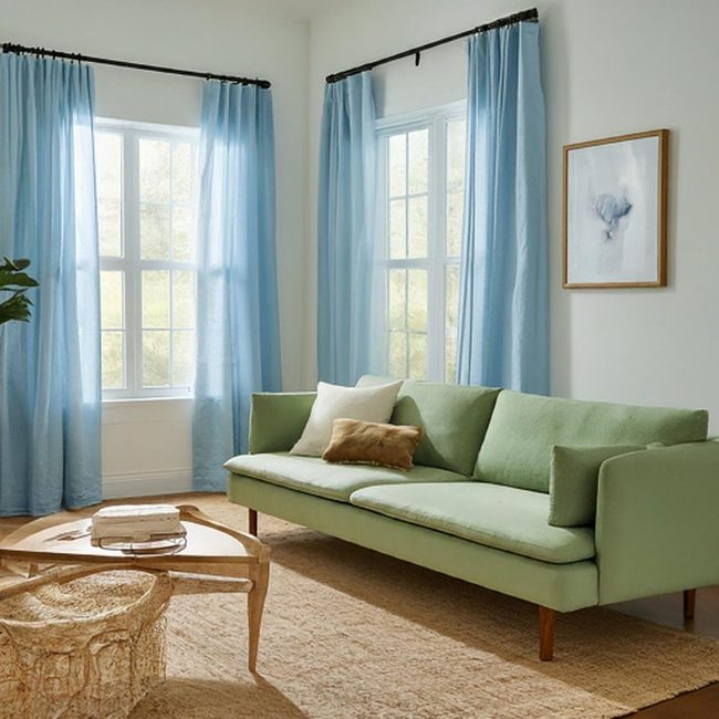 Pale Pink Sofa Against White