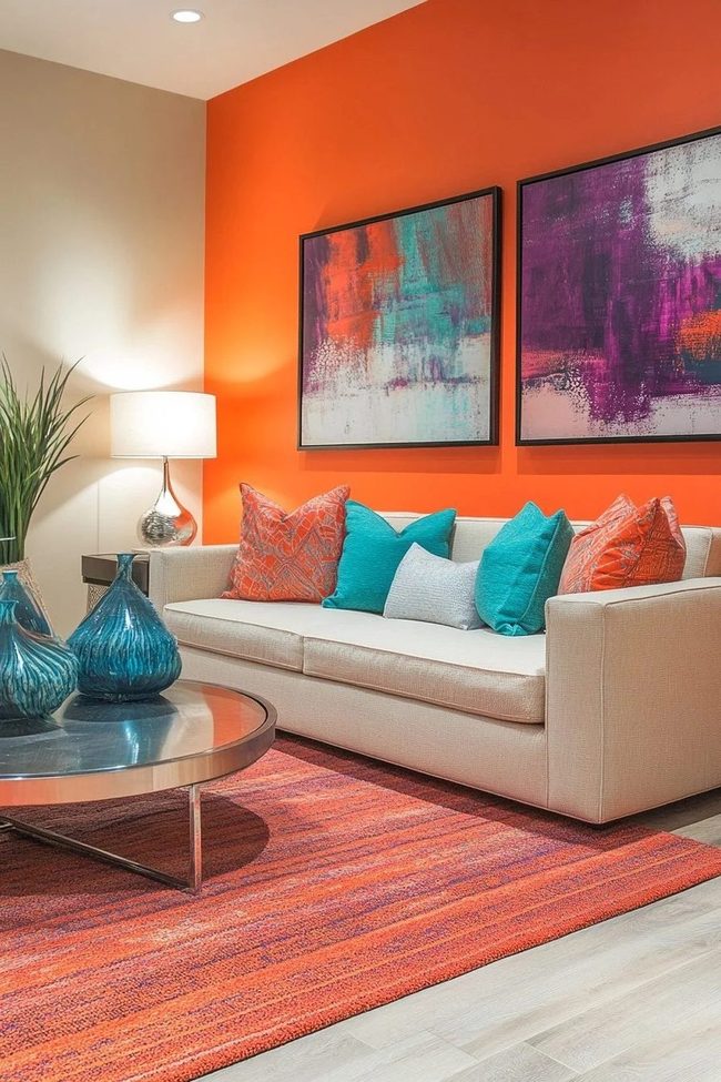 Orange Energy With Calming Textures