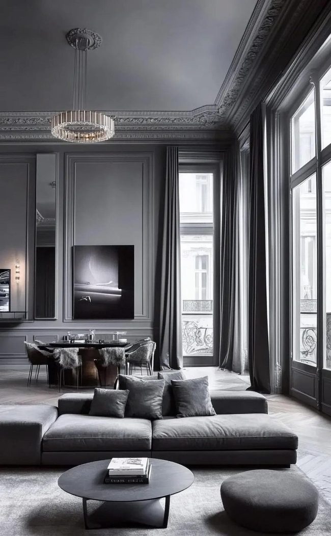 Grey Media Console Sitting Room