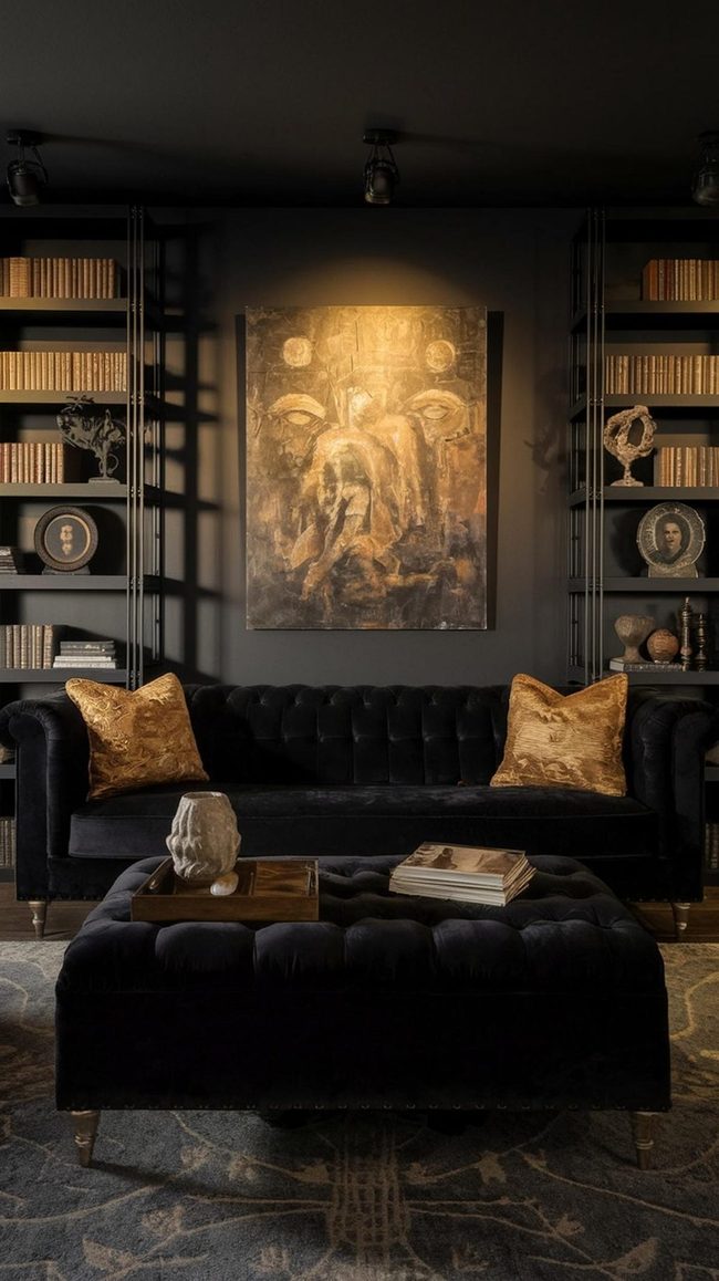 Dark Walls Gallery Statement Art