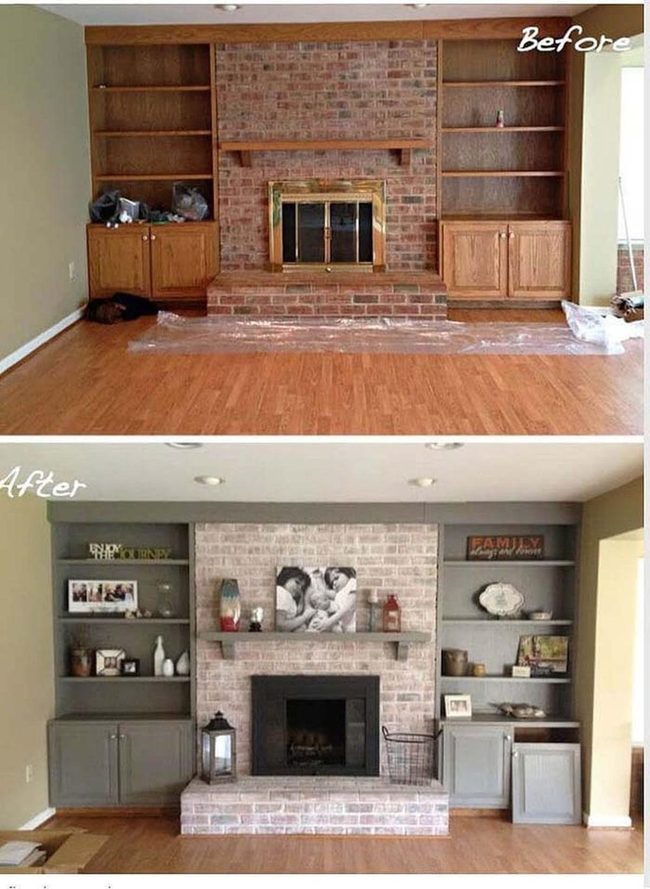 Painted Brick And Storage Refresh