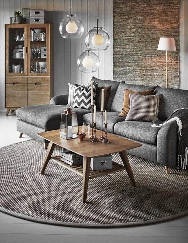 Patterned Pillows Meet Grey Sophistication