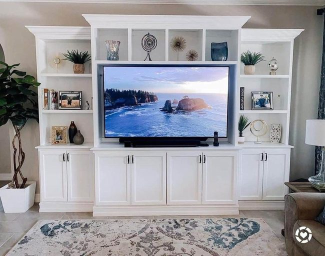 White Shaker Entertainment Center