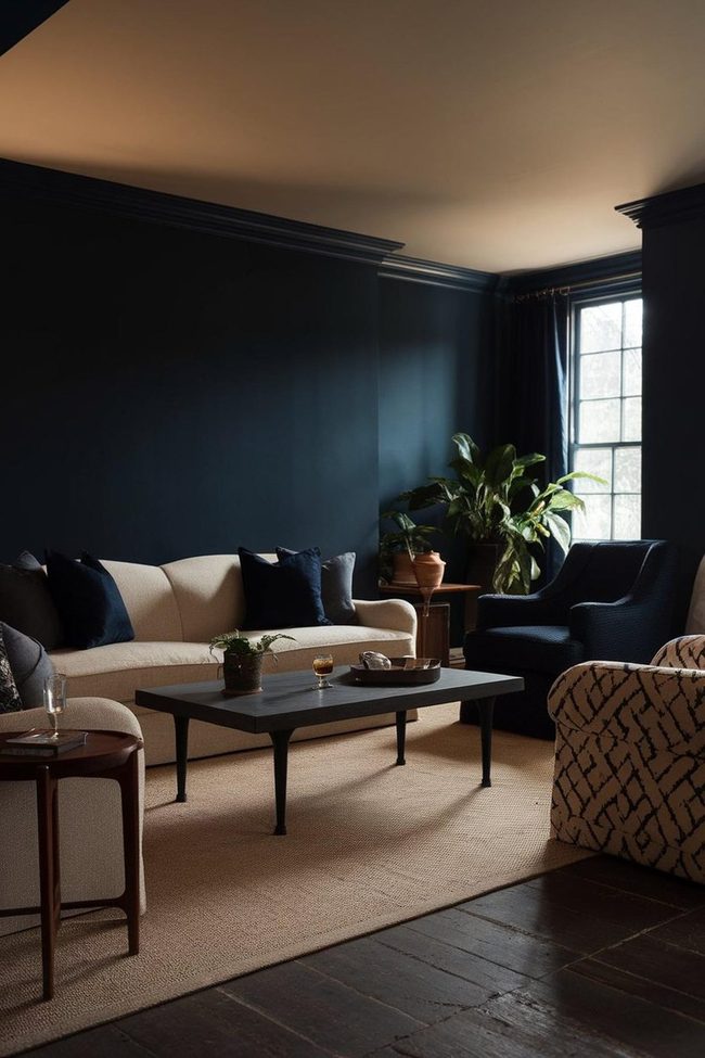 Dark Ceiling Lifts Visual Space