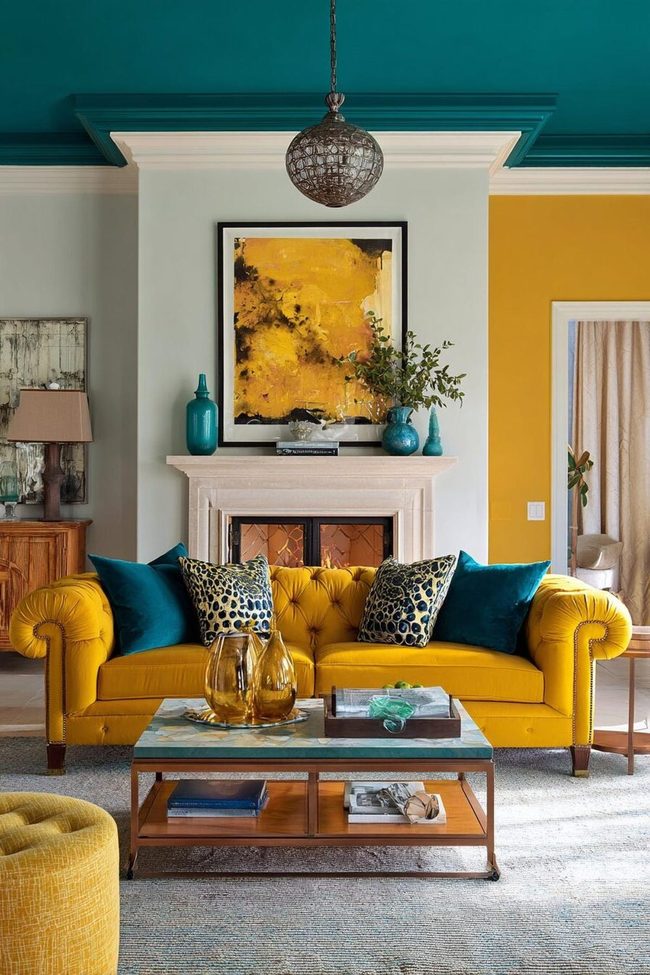 Butter Yellow Meets Cool Teal