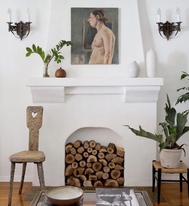 Candlelit Fireplace Without Installation