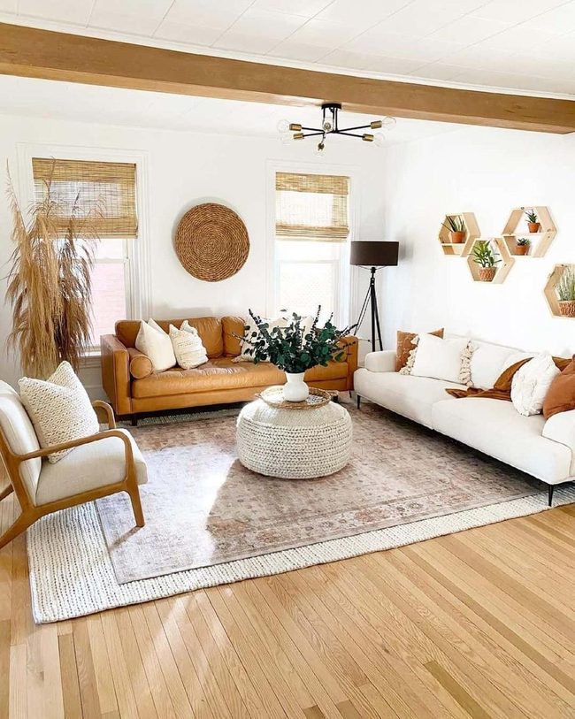 Tan Leather Meets Dried Grasses