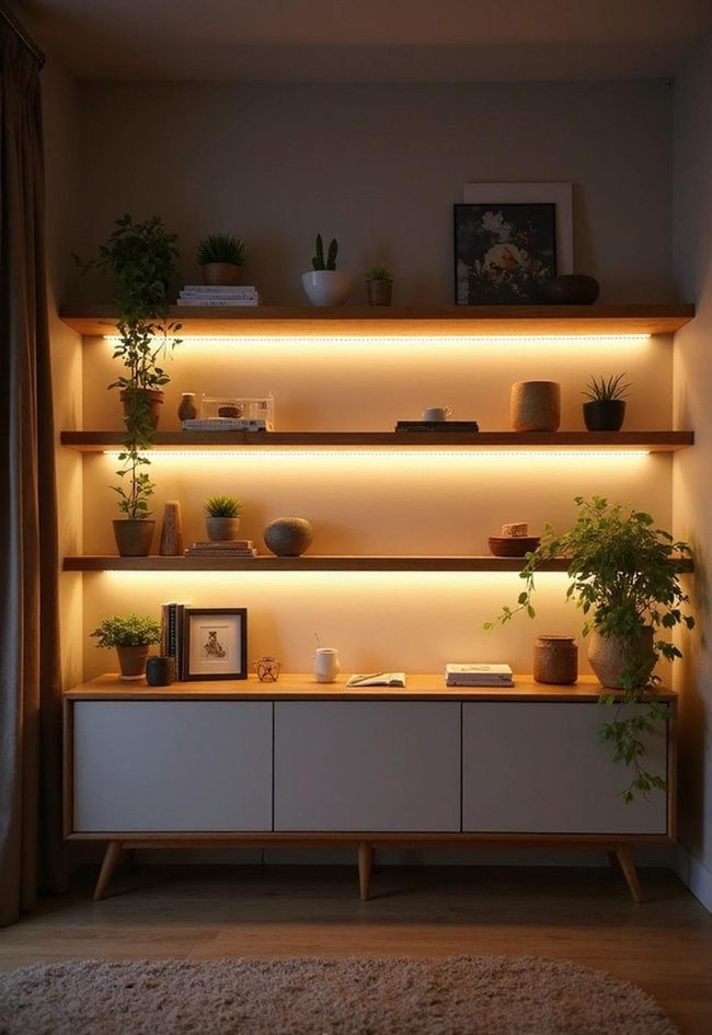 Layered Lighting Brings Shelf Displays Alive