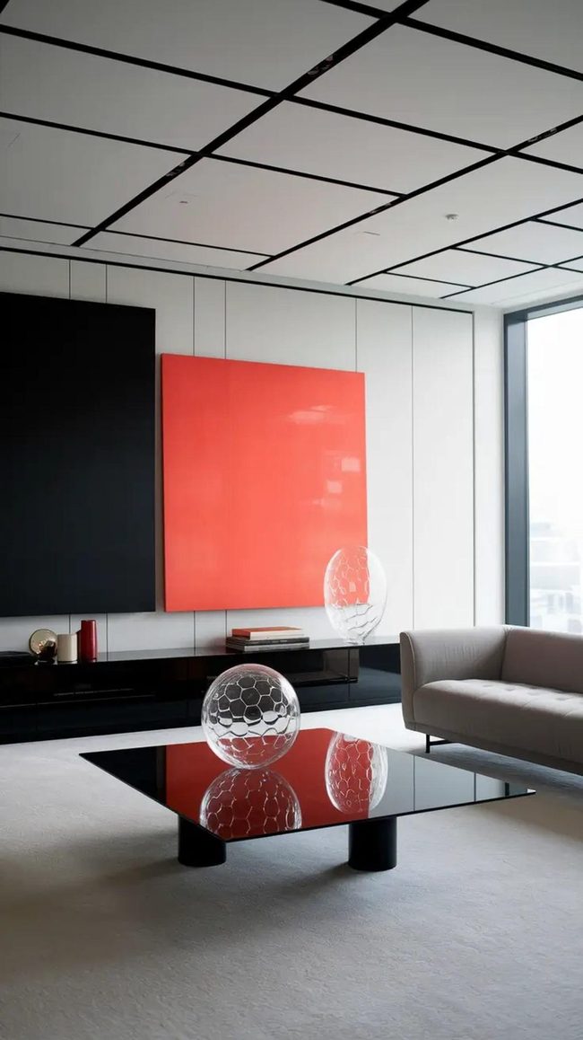 Neon Sculptures Against Neutral Walls