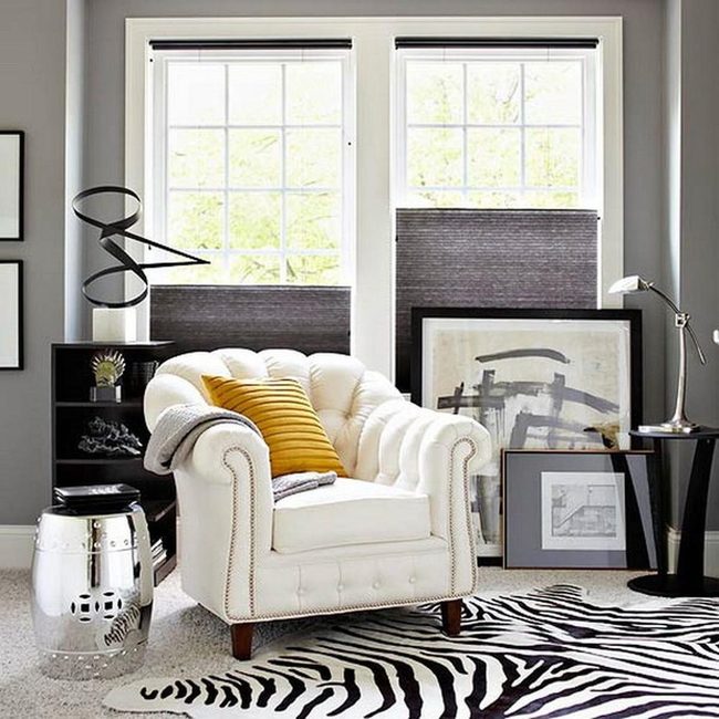 Zebra Stripes Silver Gleam