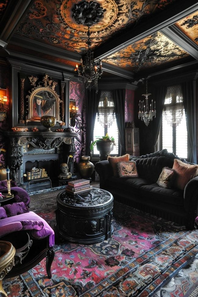Dark Purple Gothic Mansion