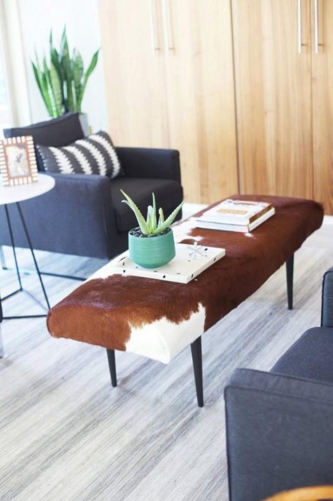 Natural Wood And Monochrome Living