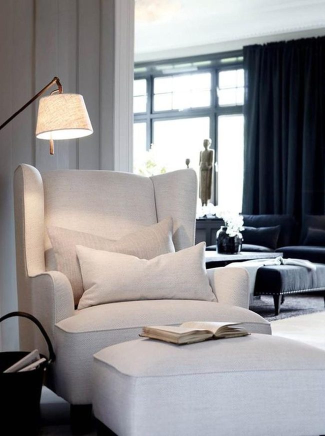 Cream Fabrics, Dark Accents, Natural Light