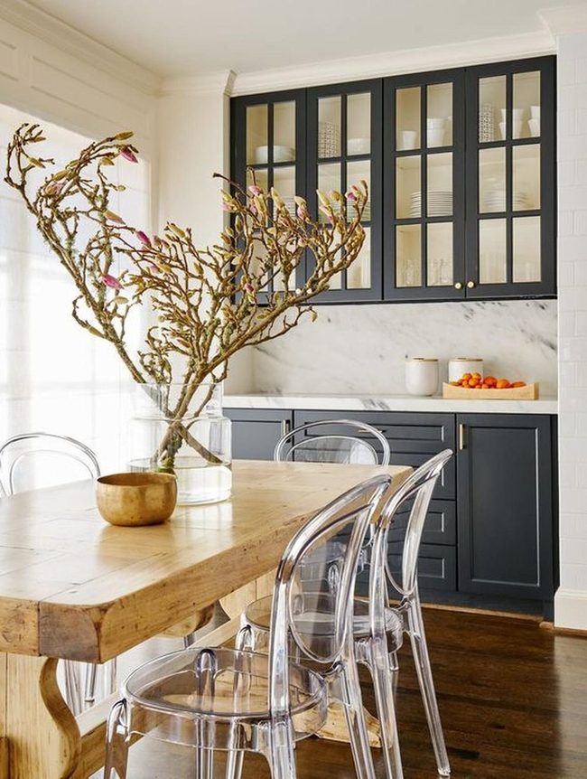 Natural Wood Table Flooded Light