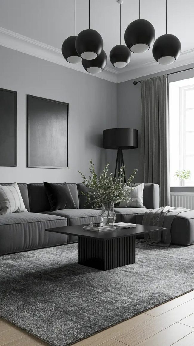 Grey And Black Modern Contrast