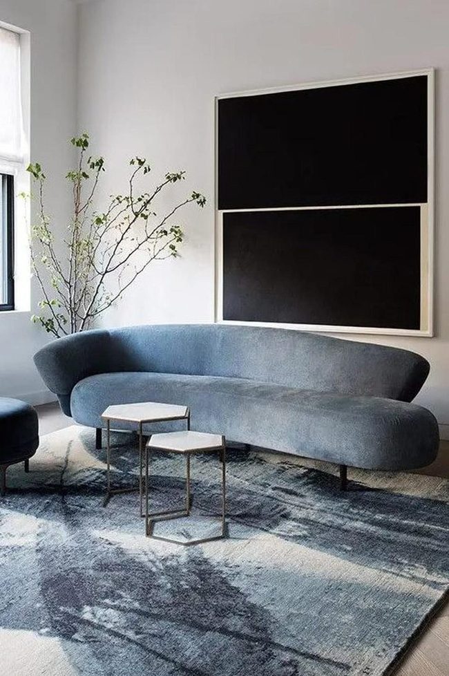 Black Rectangles White Frames Statement