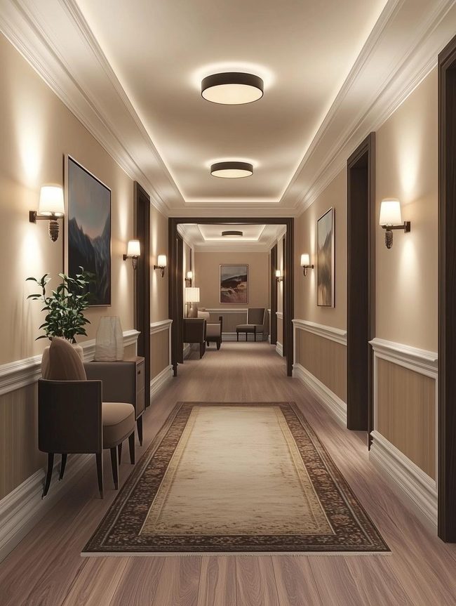 Pendant Fixtures Transform Forgotten Hallways
