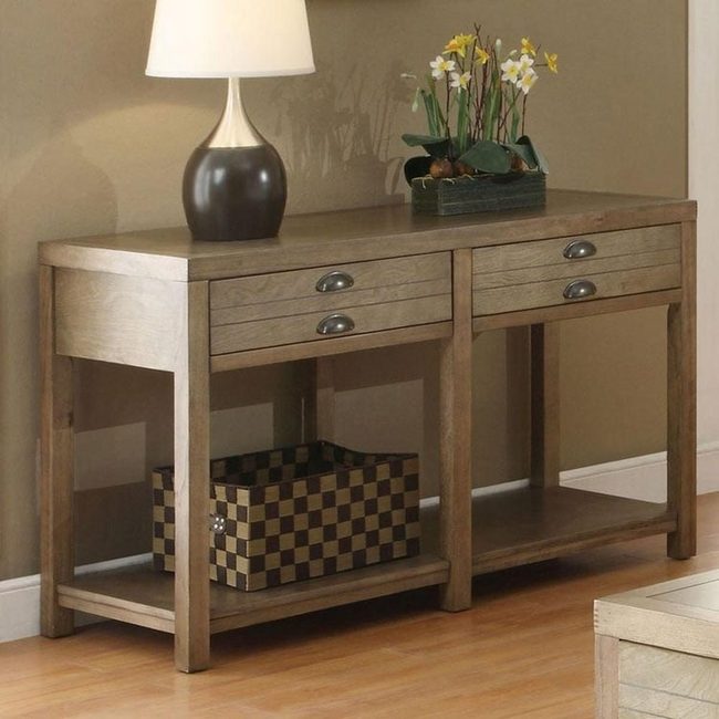 Functional Foyer Table With Smart Storage