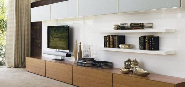 Floor To Ceiling Wood Storage
