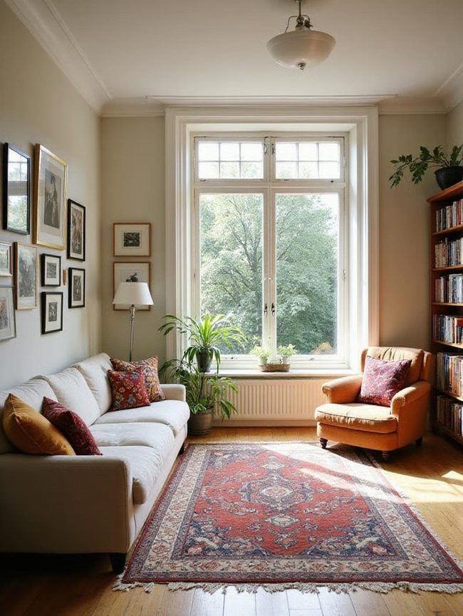 Artist'S Studio Living Room Mixed With Collected Pieces