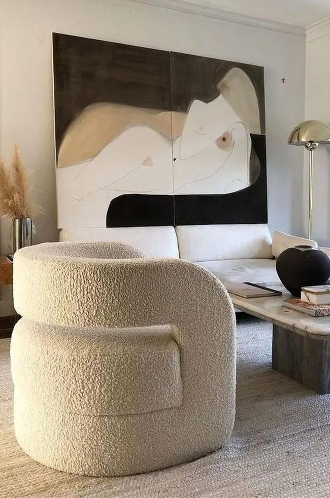 Modern Portrait Sunlit Living Room