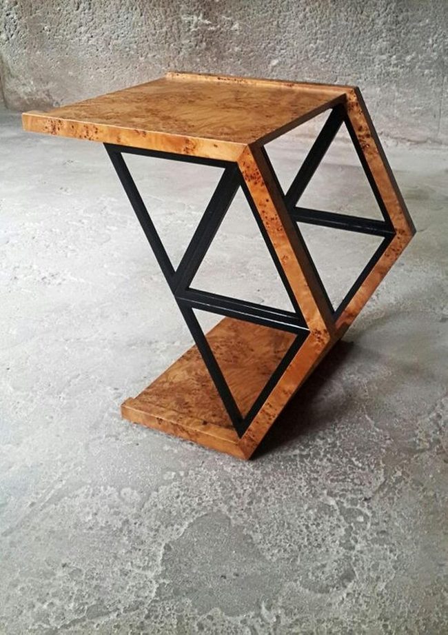 Warm Wood Meets Black Metal Angles
