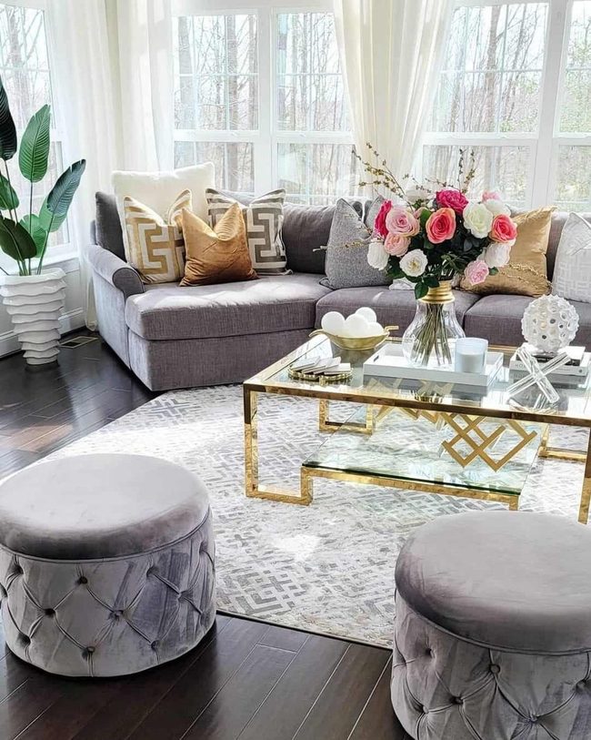 Gold Glass Sunroom Luxury