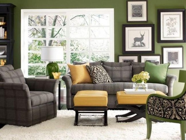 Green Walls Meet Yellow Pops Naturally
