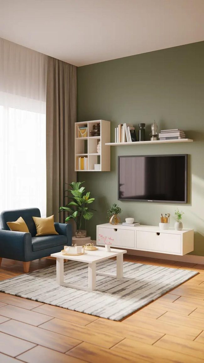 Compact Living Room With Smart Multipurpose Furniture