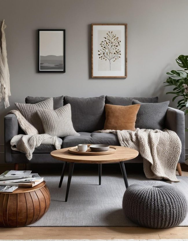 Soft Textures Grey Layers