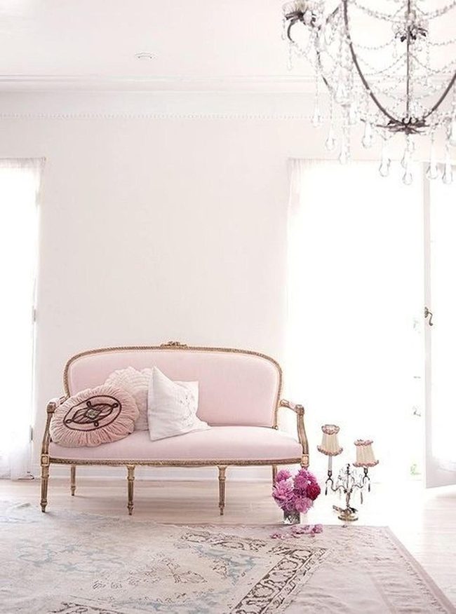 Pink Walls Gold Light Sparkle