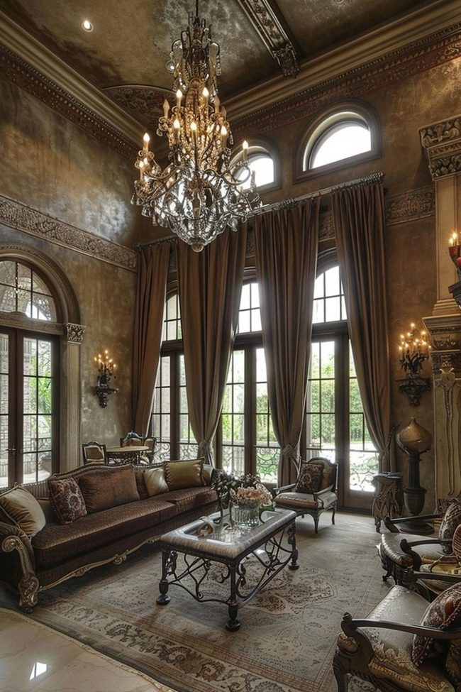 Vaulted Ceilings Meet Tuscan Opulence