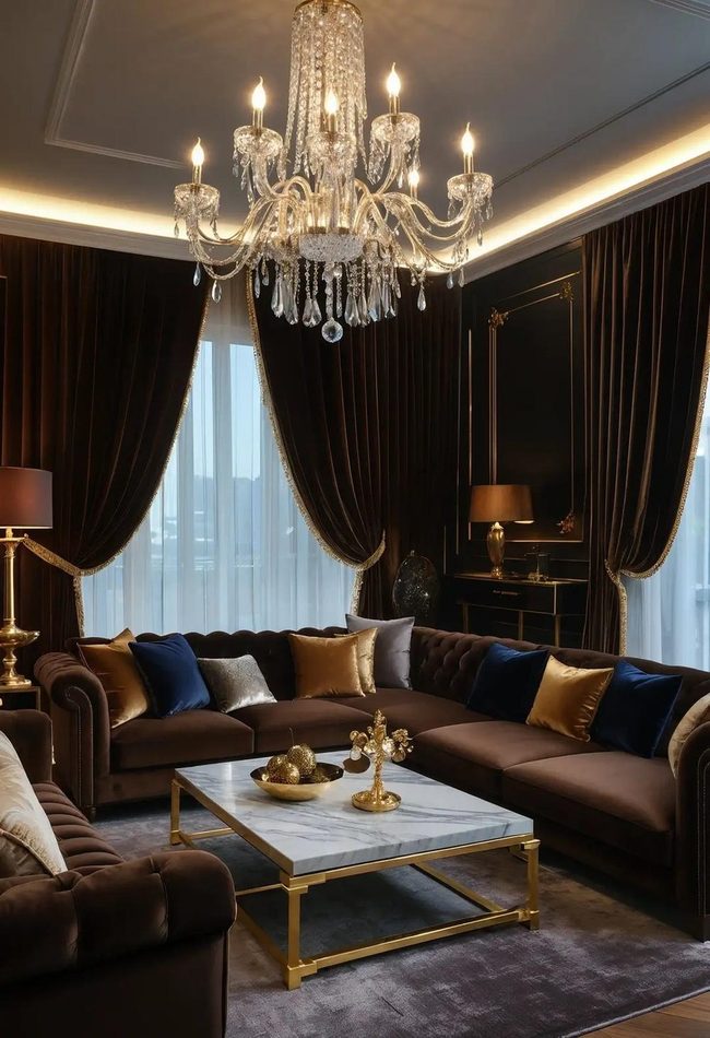 Jewel Tones With Brass Accents