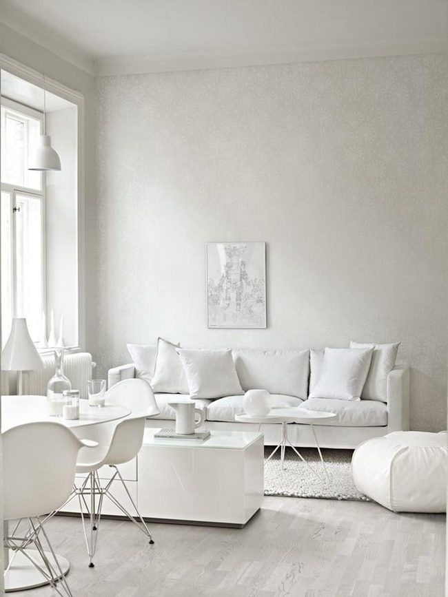 White Walls Soft Pillows Living