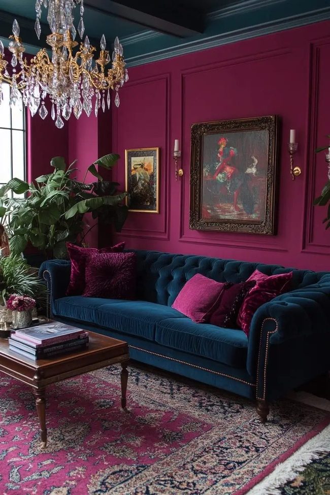 Jewel Toned Luxury With Living Green